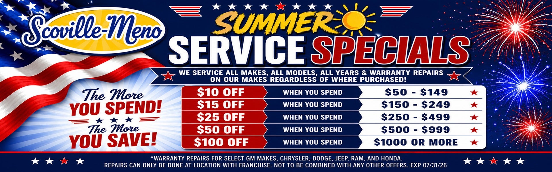 SCOVILLE MEMO July SUPER SAVINGS